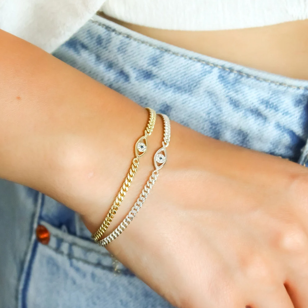 Stonefans Simple Evil Eye Brac - Evil Eye Bracelet ulasan dan harga