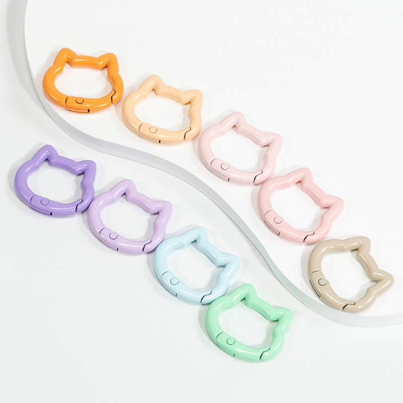 5pcs Cute Heart Cat Keychain R - Wallet Chain Bag ulasan dan harga