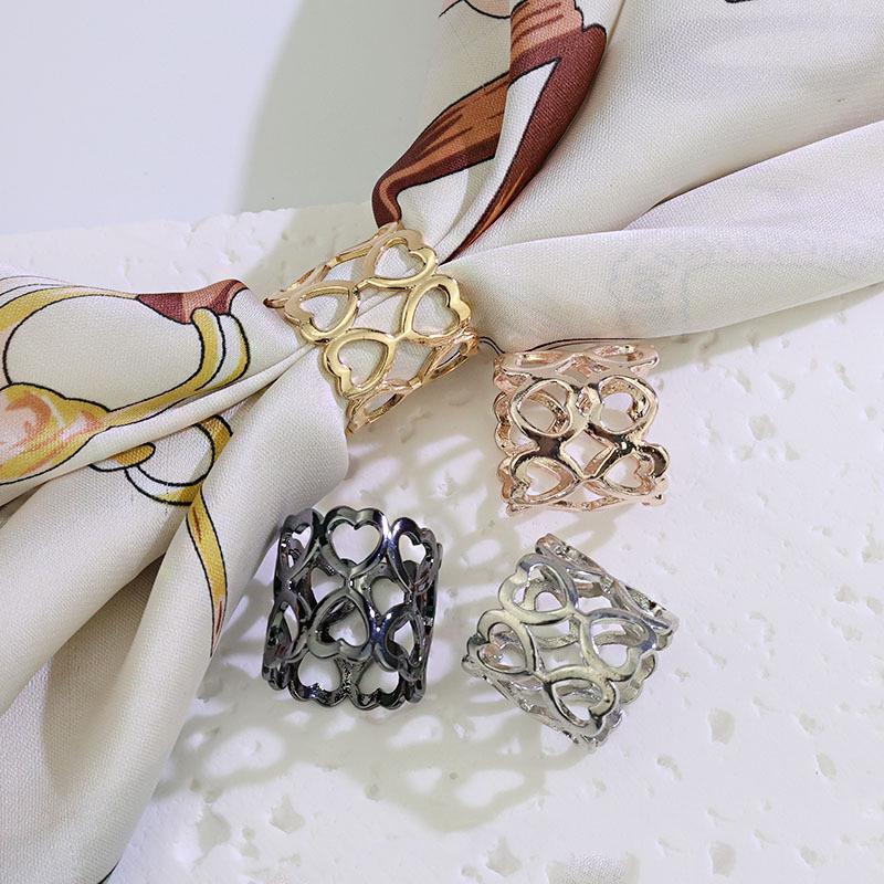 1/4Pcs Alloy Circle Scarves Br - Women'S Clothing And Accessories ulasan dan harga