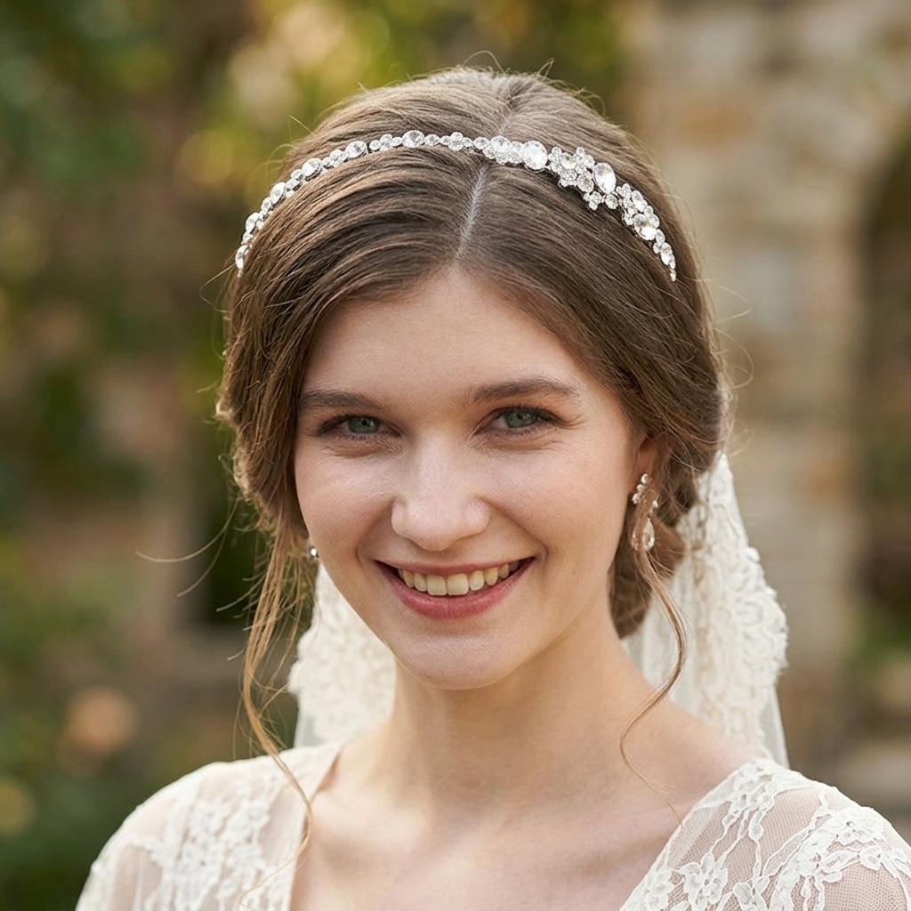 Alloy Rhinestone Crown Headban - Women'S Wedding Accessories ulasan dan harga