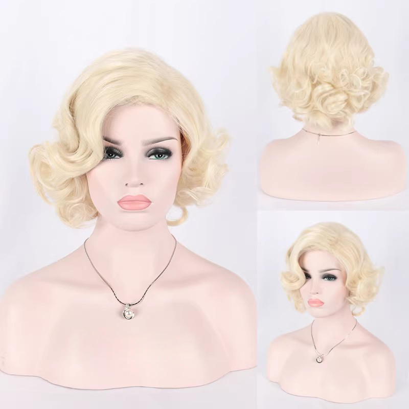 Synthetic Short Curly Hair Blo - Women'S Accessories In The 1950S ulasan dan harga