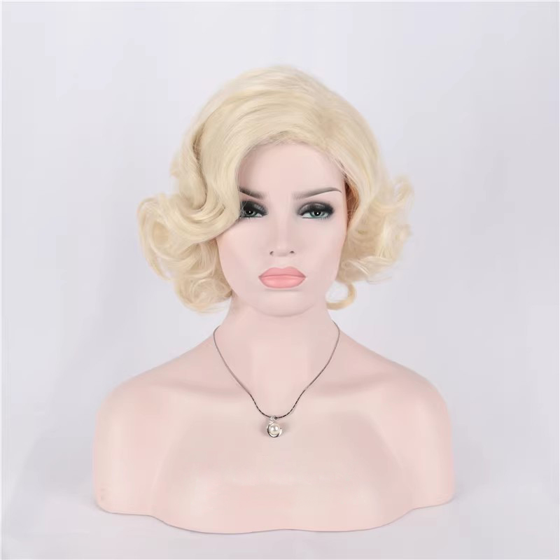 Synthetic Short Curly Hair Blo - Women'S Accessories In The 1950S ulasan dan harga
