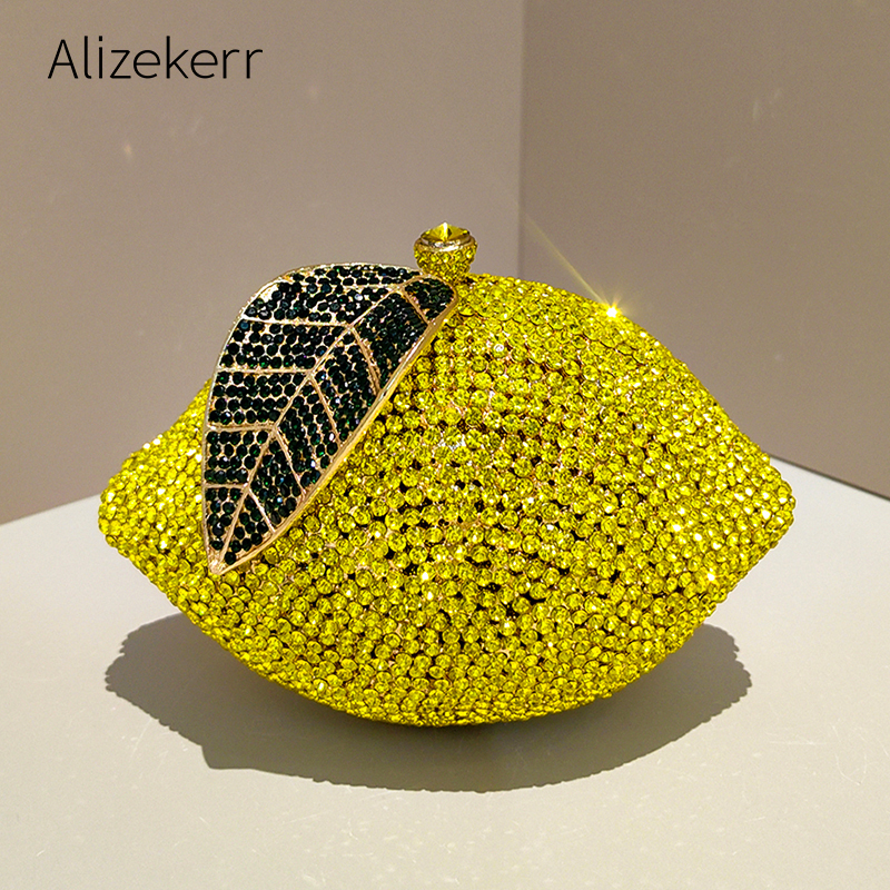 Alizekerr Lemon Shaped Diamond - Wallet Chain Bag ulasan dan harga