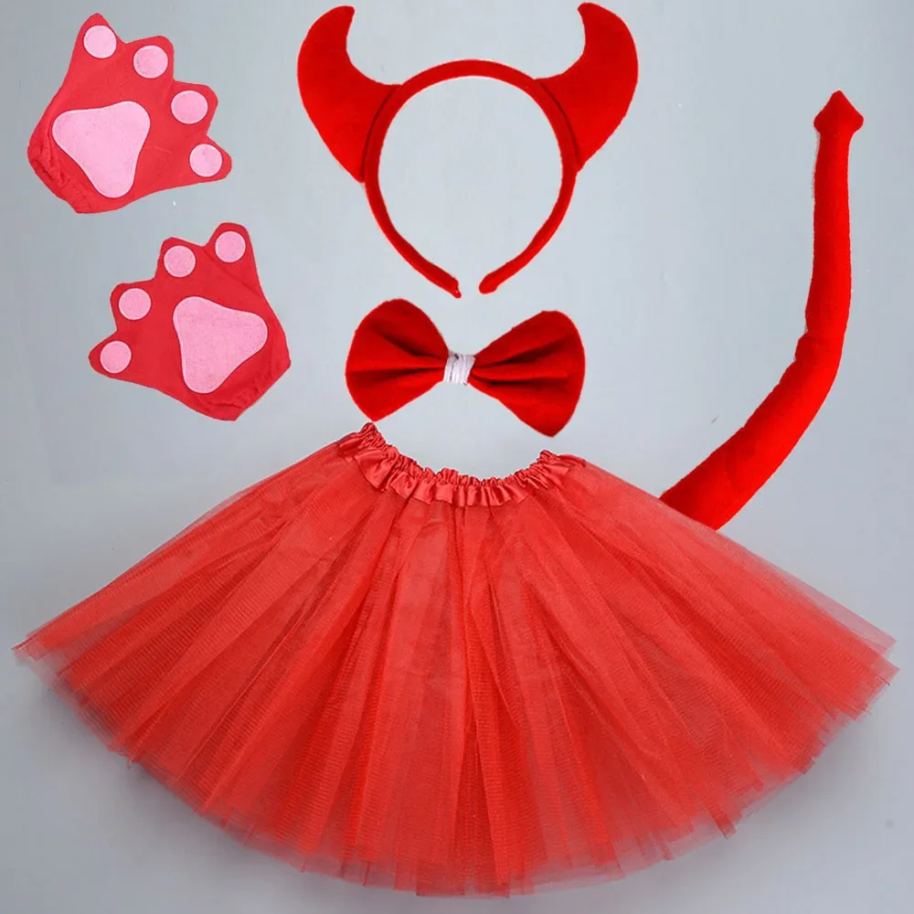 Women Girls Animal Demon Devil - Women'S Red Accessories ulasan dan harga