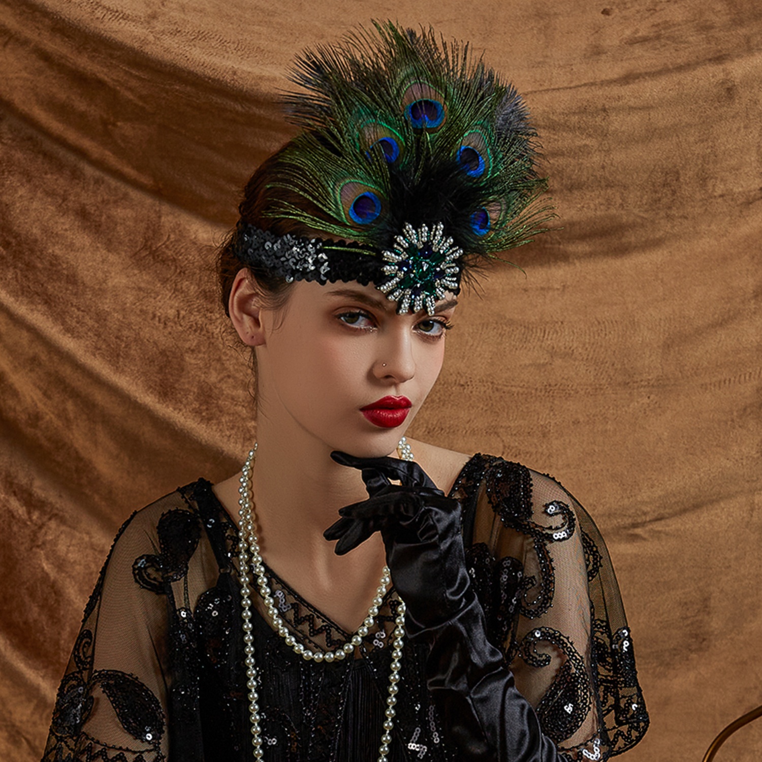 Carnival Peacock Feather Headb - Women'S Accessories In The 1920S ulasan dan harga
