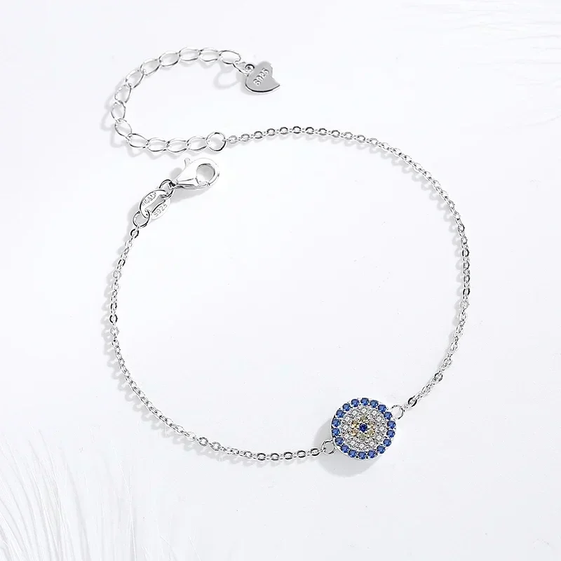 KALETINE Lucky 925 Sterling Si - Evil Eye Bracelet ulasan dan harga
