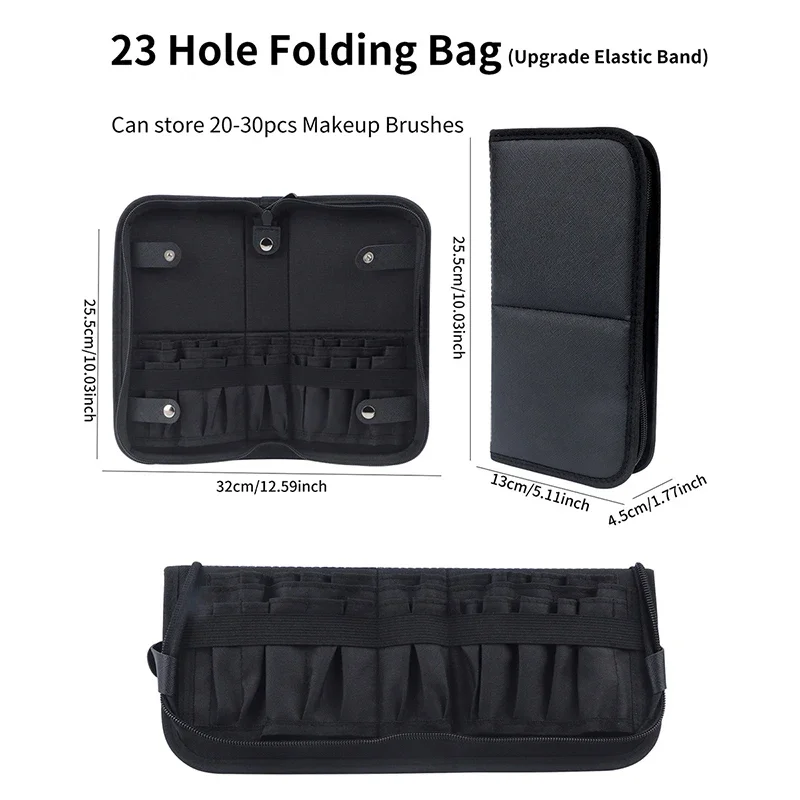 29/23 Holes Foldable Makeup Br - Women Accessories Organizer ulasan dan harga