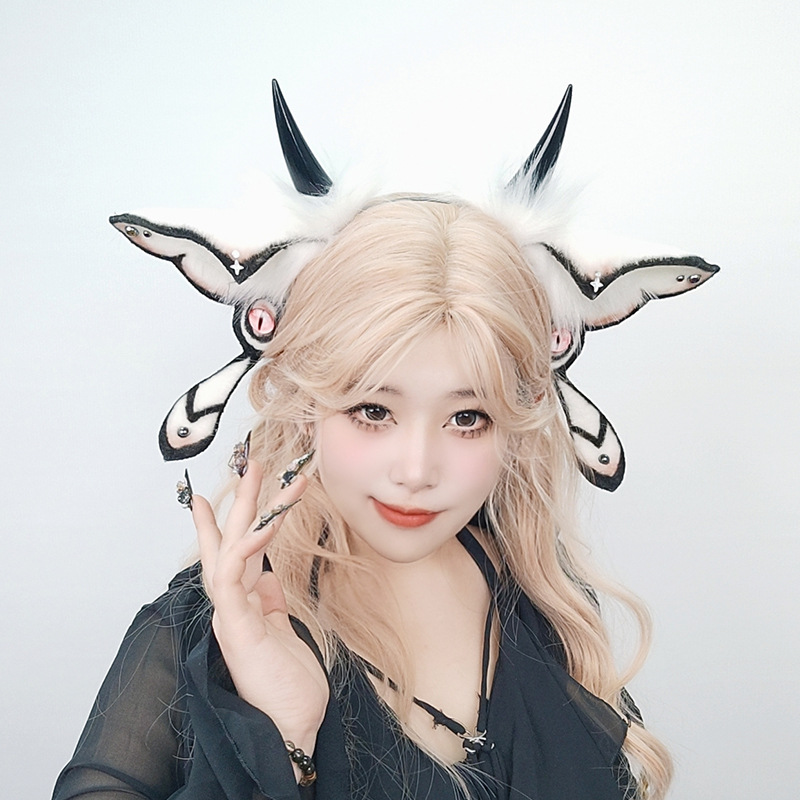 Moth Ears Headband Fursuit Dem - Evil Eye Bracelet ulasan dan harga