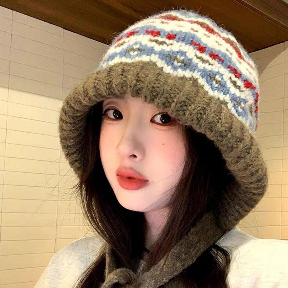 Warm Knitted Beanie Hat Winter - Women Accessories Shop Design ulasan dan harga