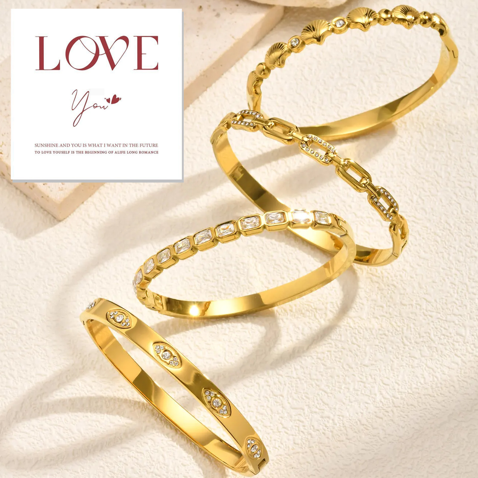 14K Gold Plated Bracelets for  - Evil Eye Bracelet ulasan dan harga