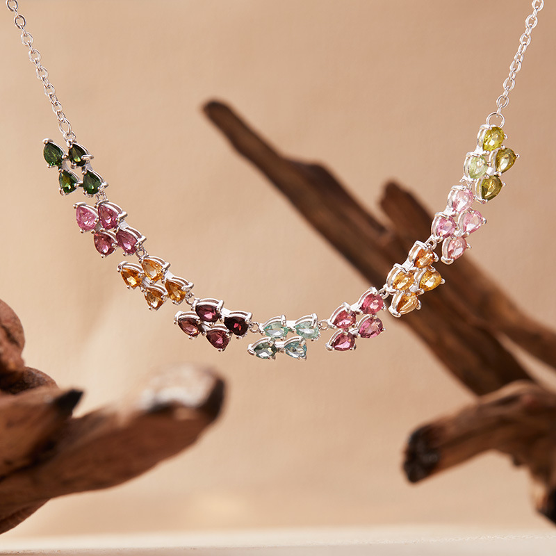 925 Sterling Silver Colored To - Charm Necklace Dainty ulasan dan harga