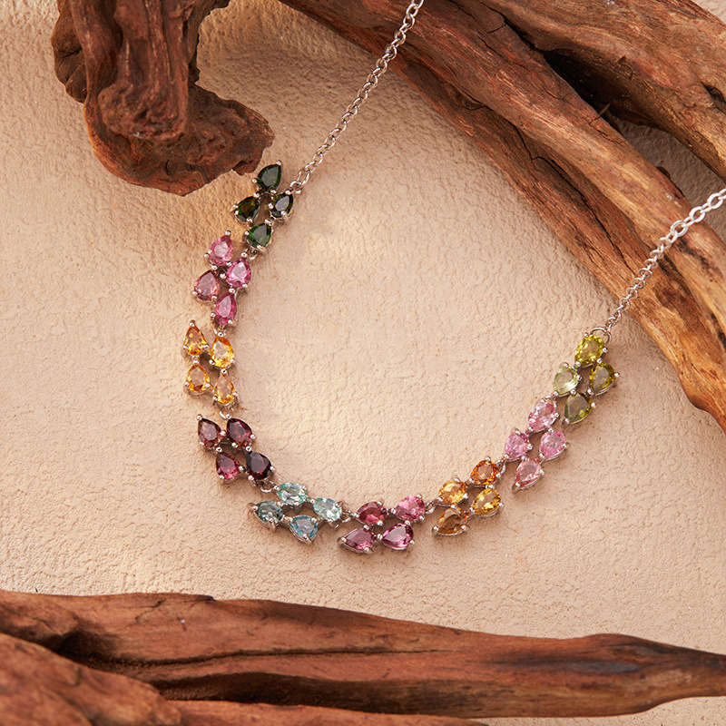 925 Sterling Silver Colored To - Charm Necklace Dainty ulasan dan harga