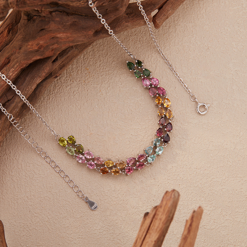925 Sterling Silver Colored To - Charm Necklace Dainty ulasan dan harga