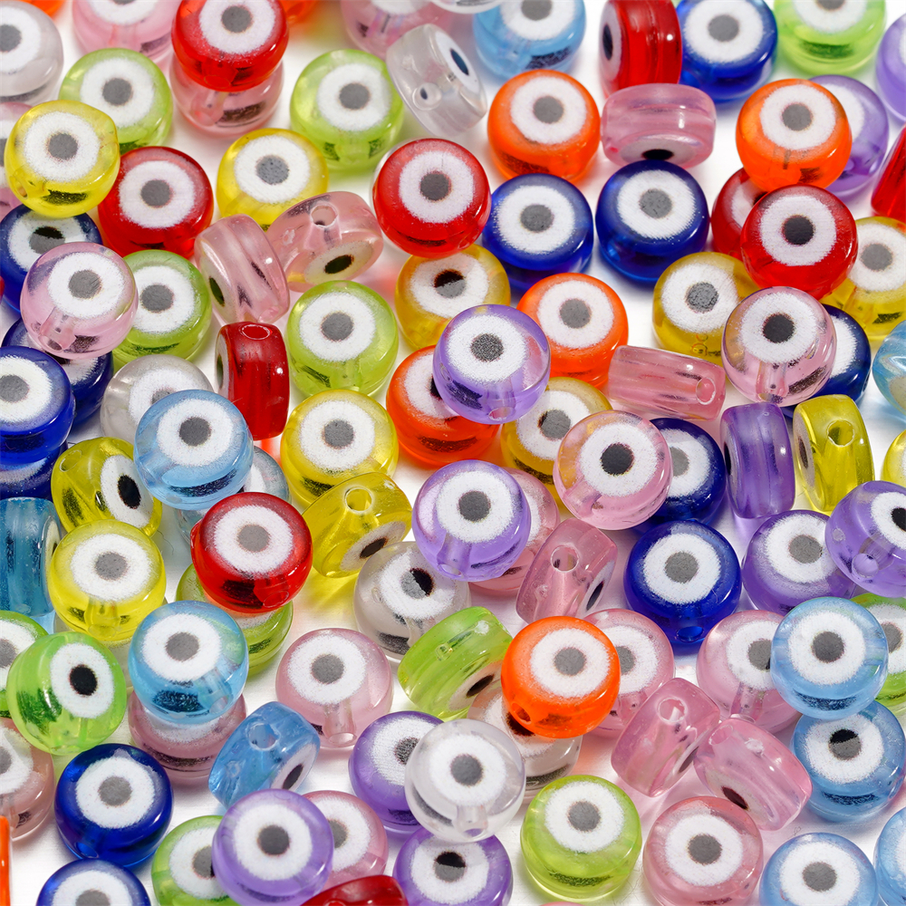 30pcs/Lot 4x7mm Oval Beads Evi - Evil Eye Bracelet ulasan dan harga