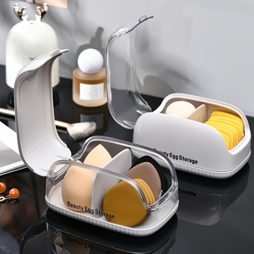 Dual Compartment Beauty Sponge - Women Accessories Organizer ulasan dan harga