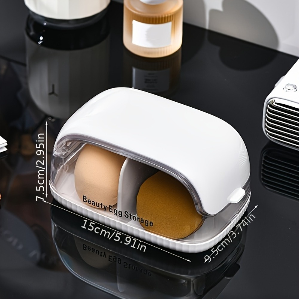 Dual Compartment Beauty Sponge - Women Accessories Organizer ulasan dan harga