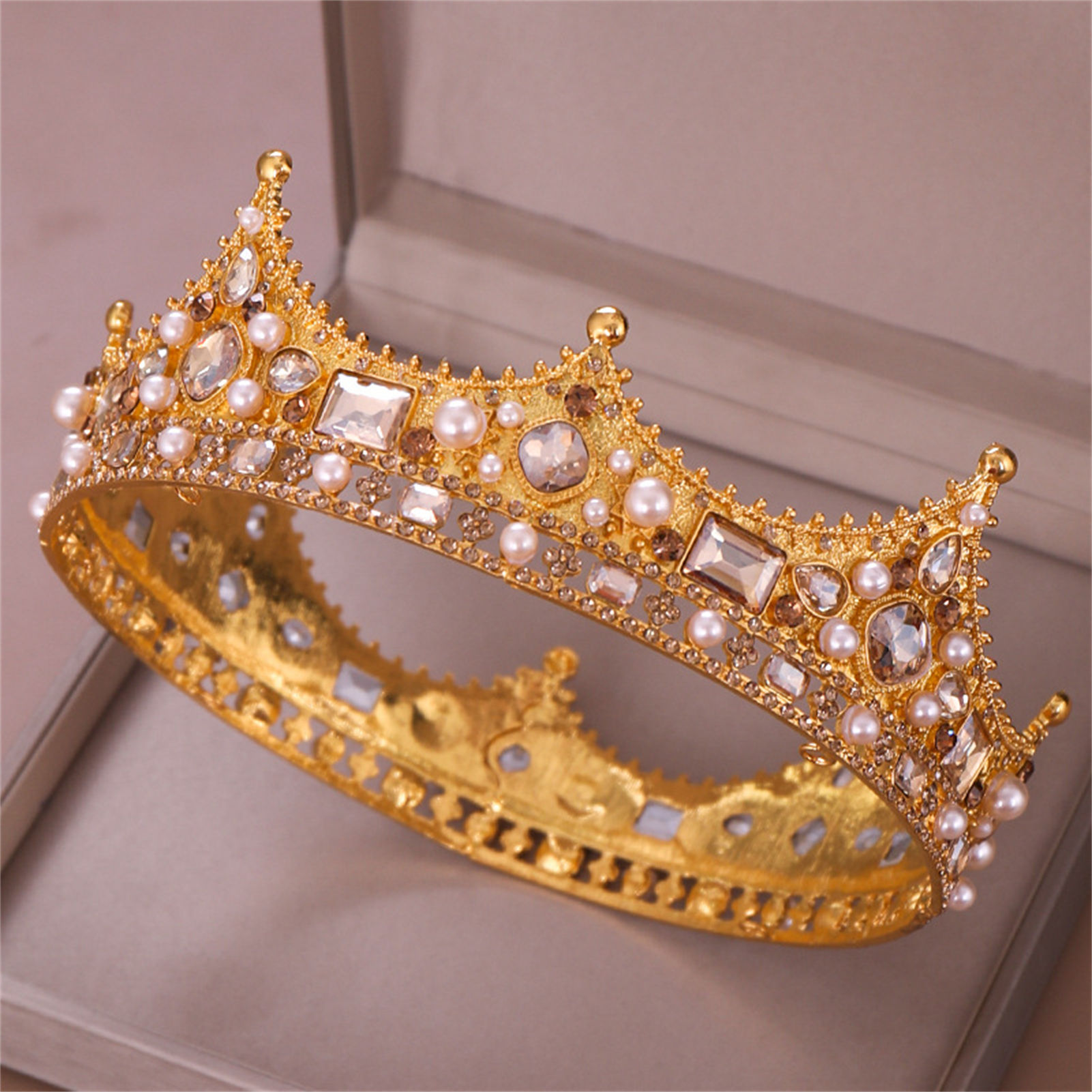 Alloy Crown Tiara Retro Bridal - Women'S Wedding Accessories ulasan dan harga