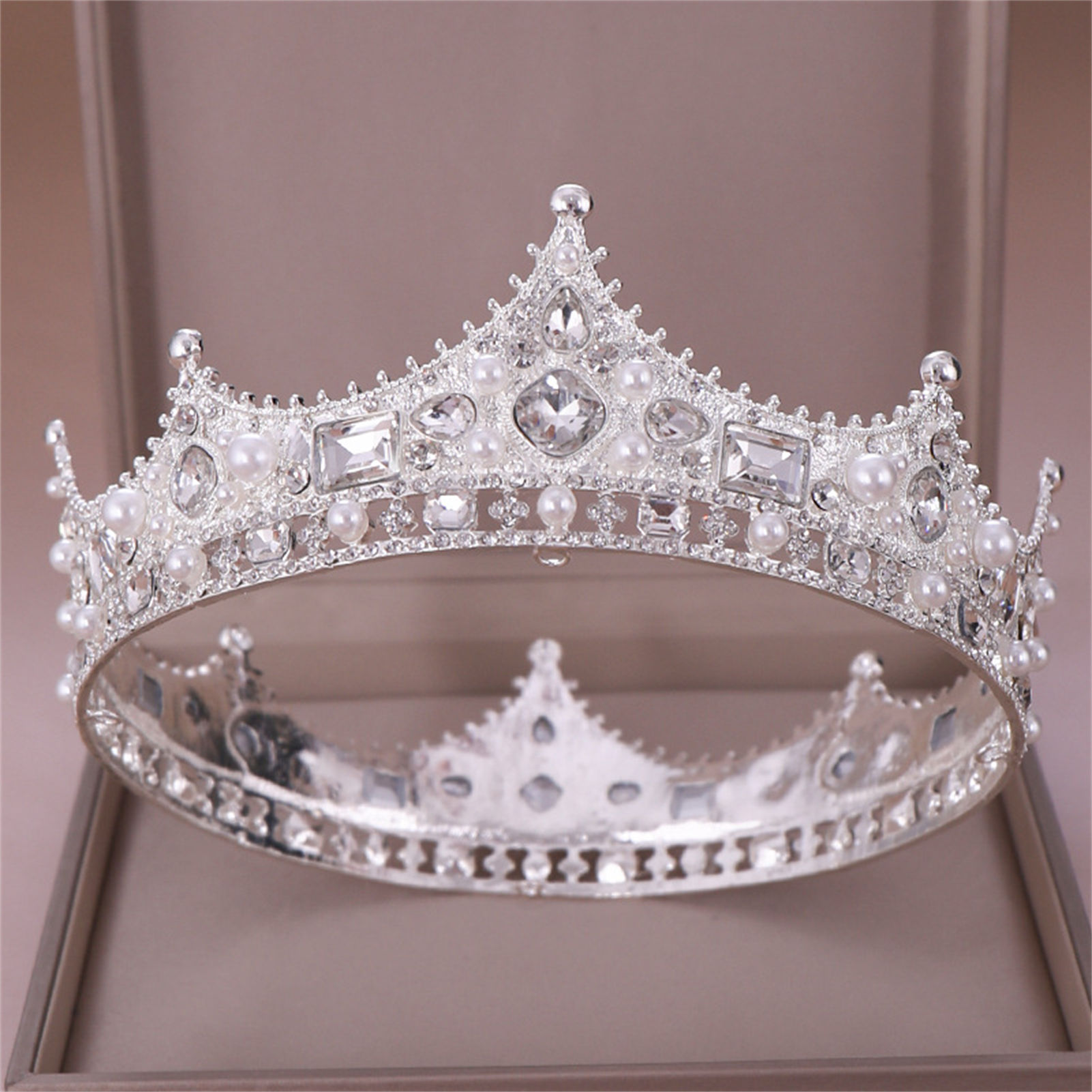 Alloy Crown Tiara Retro Bridal - Women'S Wedding Accessories ulasan dan harga
