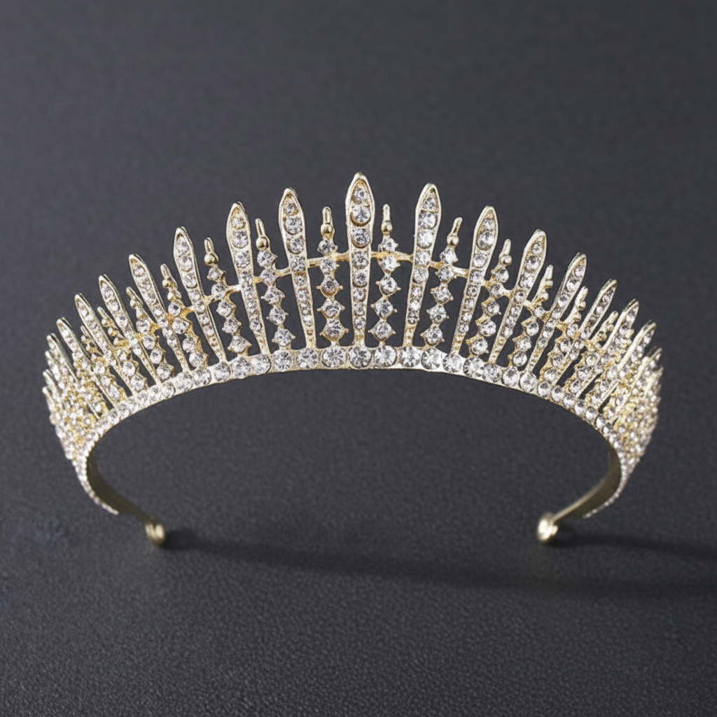 Bridal Crystal-Crown Headband  - Women'S Wedding Accessories ulasan dan harga