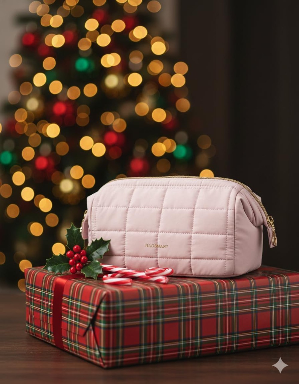 Puffy Makeup Bag Travel Toilet - Women Accessories Organizer ulasan dan harga