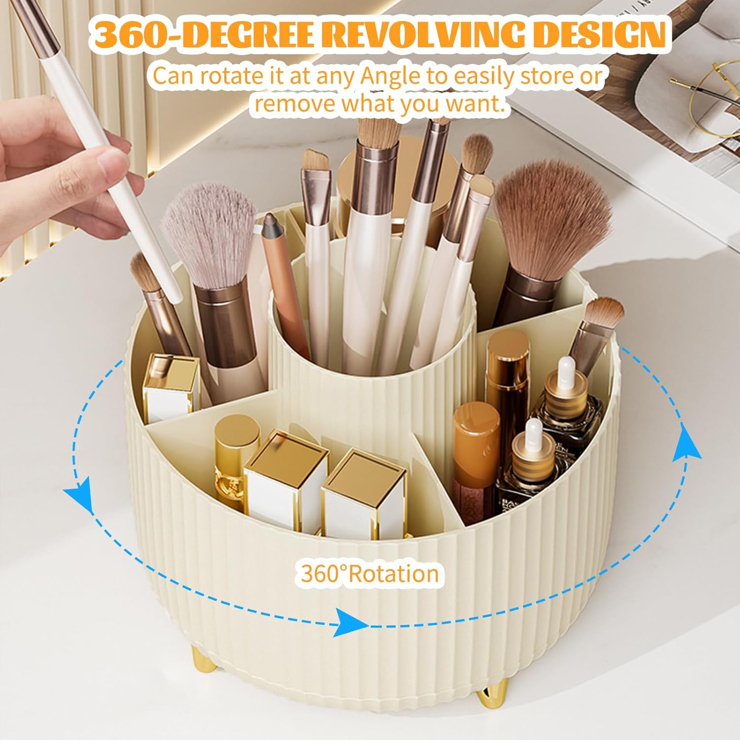 360° Rotating Makeup Cosmetic  - Women Accessories Organizer ulasan dan harga
