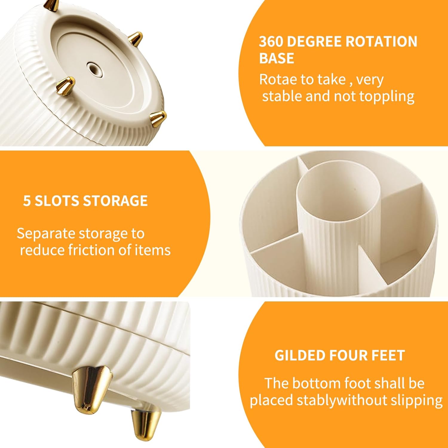 360° Rotating Makeup Cosmetic  - Women Accessories Organizer ulasan dan harga