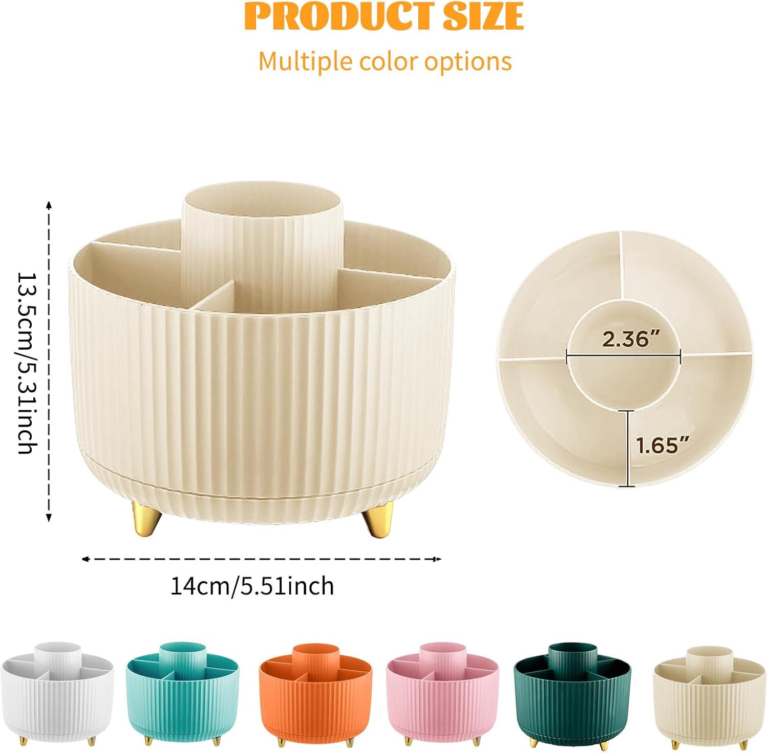 360° Rotating Makeup Cosmetic  - Women Accessories Organizer ulasan dan harga