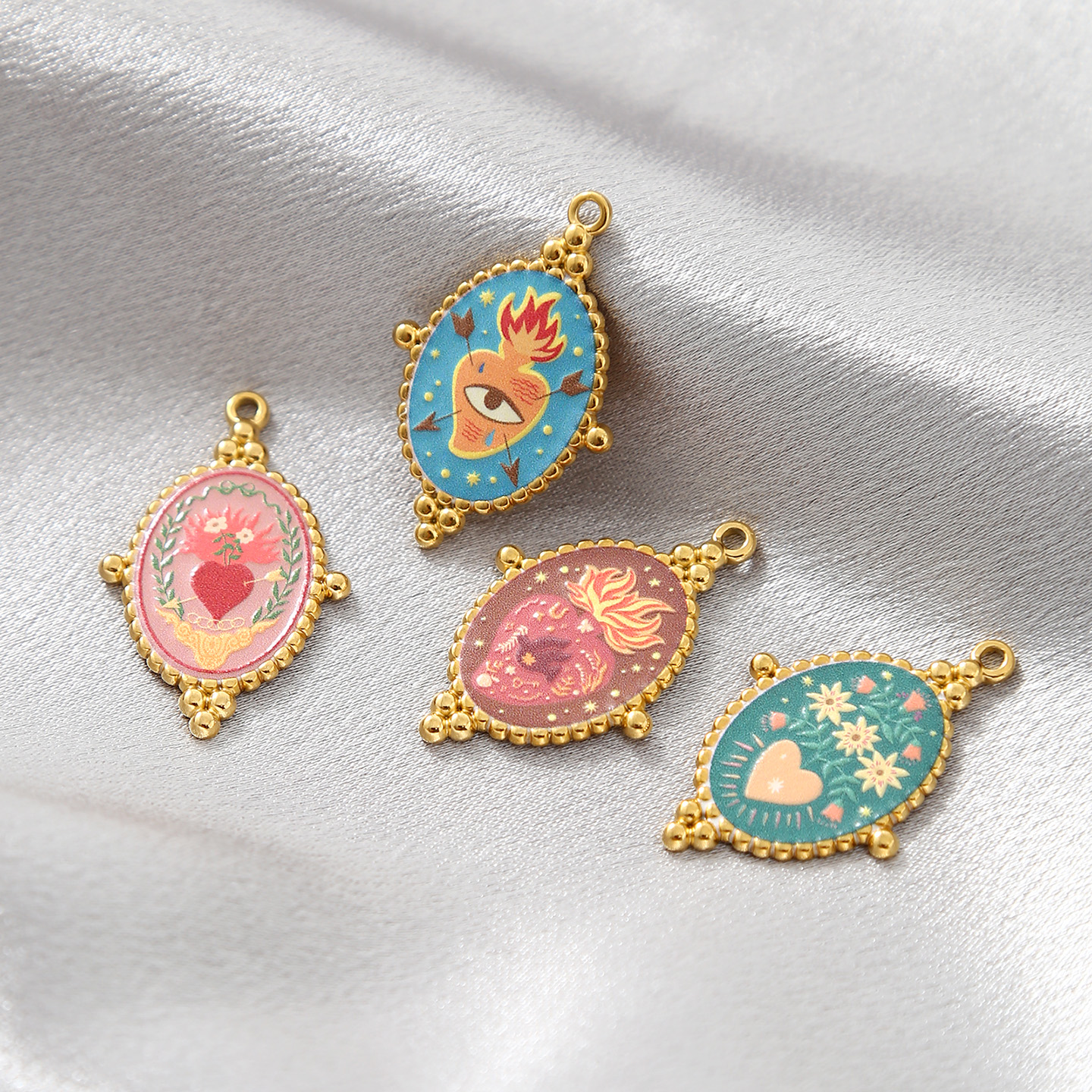 3pcs Gold Plated Stainless Ste - Evil Eye Bracelet ulasan dan harga